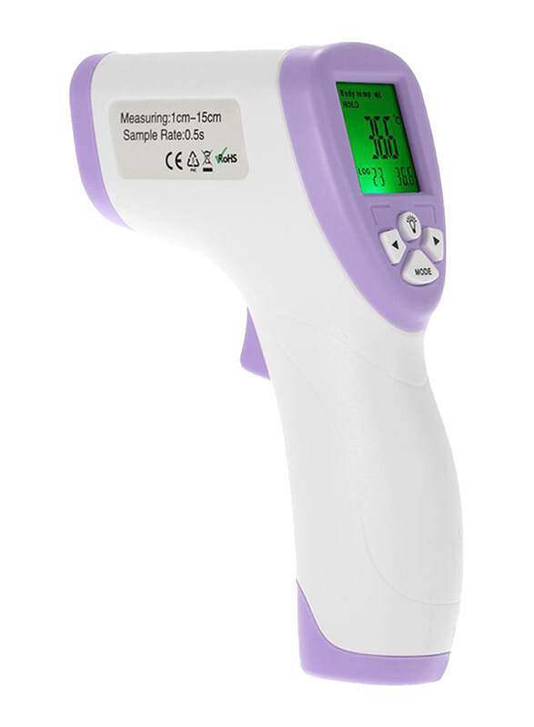 

Ametoys Digital LCD IR Infrared Body Temperature Measurement Thermometer, Purple/White