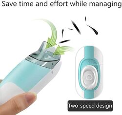 Electric Baby Hair TrimmerSilent Kids Waterproof Hair ClippersBaby Hair Clippers Automatic suction Hair with 2 Guide Combs