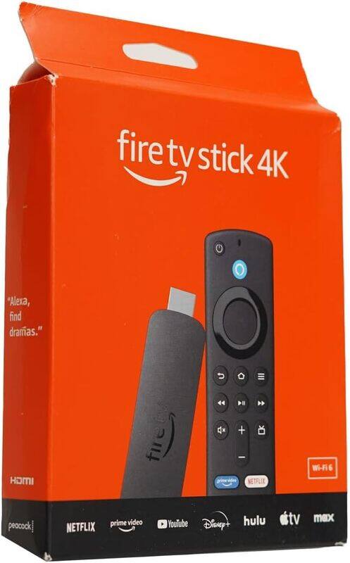 

Amazon Fire TV Stick 4K streaming device supports Wi-Fi 6, watch free & live TV with Alexa Voice Remote Supports Dolby Vision