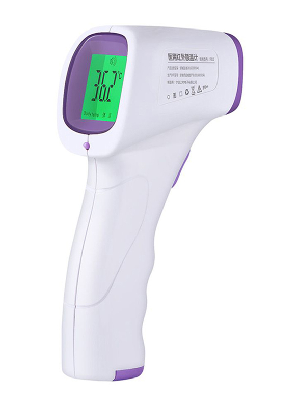 Infrared Gun Thermometer, HQEEE0048, White/Purple