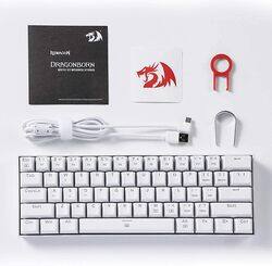 Redragon Dragonborn Wired Mechanical Keyboard White,brown Sw