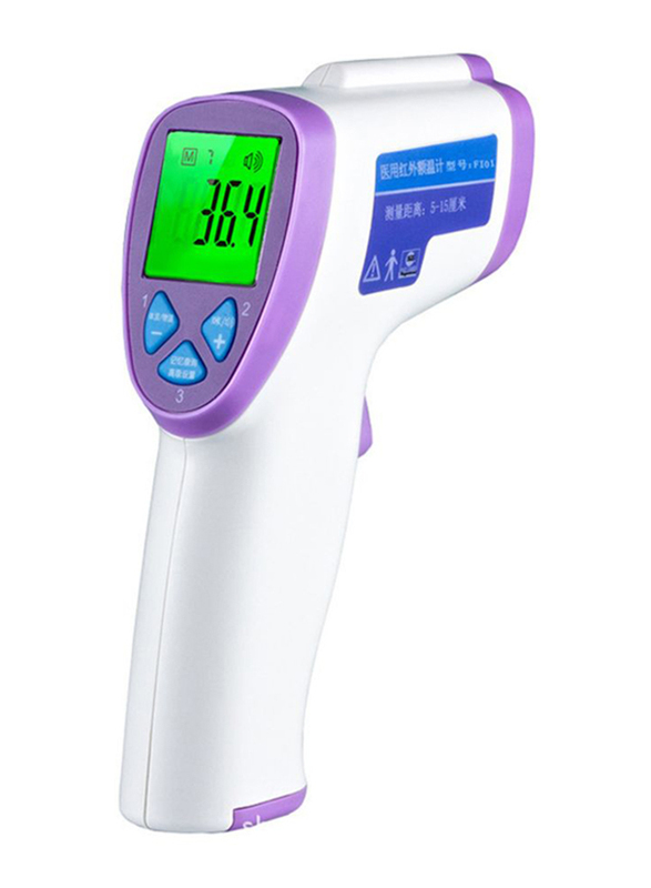 Infrared Gun Thermometer, HQEEE0048, White/Purple