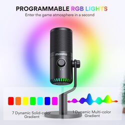 MAONO Gaming Microphone for PC USB Programmable Condenser Mic for Streaming PodcastTwitch YouTubeDiscordComputer Mac DM30