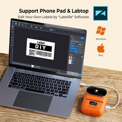 Phomemo M110 Portable Thermal Bluetooth Label Makers Orange