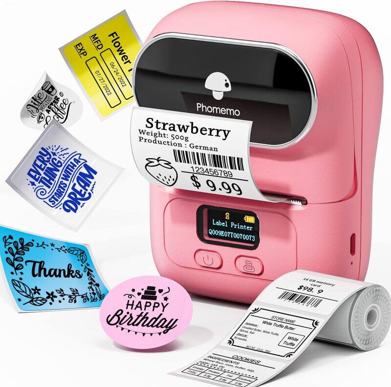 

Phomemo M110 Portable Thermal Bluetooth Label Makers Pink