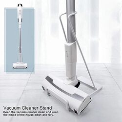 Metal Floor Stand Storage Rack Bracket for Vacuum Cleaner Suitable and Compatible with Variety of Vacuum Cleaners Anti Slip and Easy Storage  White
