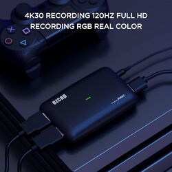 Ezcap321 USB31 Game Capture Card 4K30 Game Link Raw 4K HDMI Video Capture Live Streaming Record 4K 30 FPS or 1080p1201440p60 HDMI Capture Card Compatible with PS5 PS4 Xbox OneXbox 360 Switch