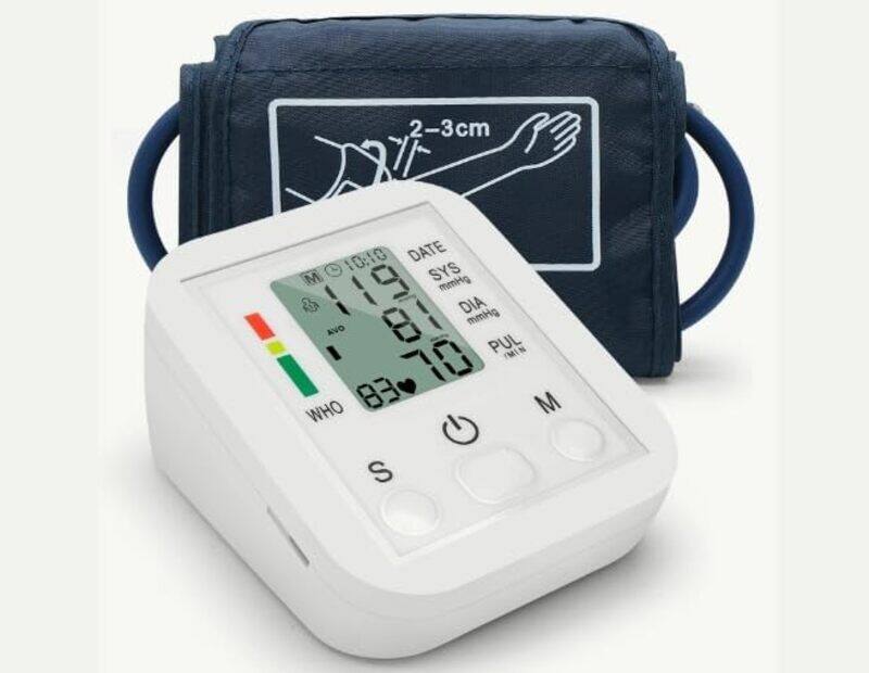 

Generic Blood Pressure Monitor Portable & Household Arm Band Type Sphygmomanometer LCD Display Accurate Measurement