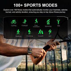 Black Shark Smart GT3 Smartwatch With 1.96 AMOLED Display, 100+ Sports Modes, Up to 10-Day Battery Life, Bluetooth Calling with ENC & IP68 Water Resistant Smartwatch for Fitness & Everyday Use - Black