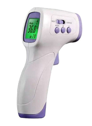 Infrared Non Contact Forehead Thermometer, 15.5 x 4 x 4cm, Purple/White