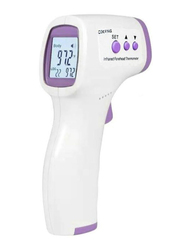 Digital Infrared LCD Backlight Display Forehead Thermometer, 15.5 x 4 x 5cm, Purple