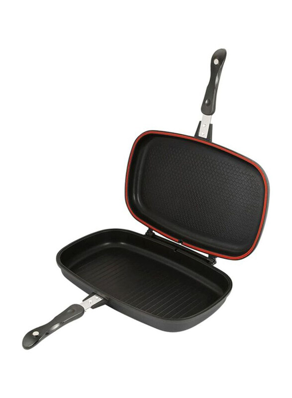 

Dessini 40cm Double Sided Pressure Grill Pan, Black