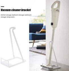 Metal Floor Stand Storage Rack Bracket for Vacuum Cleaner Suitable and Compatible with Variety of Vacuum Cleaners Anti Slip and Easy Storage  White