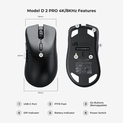 Glorious Model D 2 PRO Wireless - 4K/8K Polling - Black