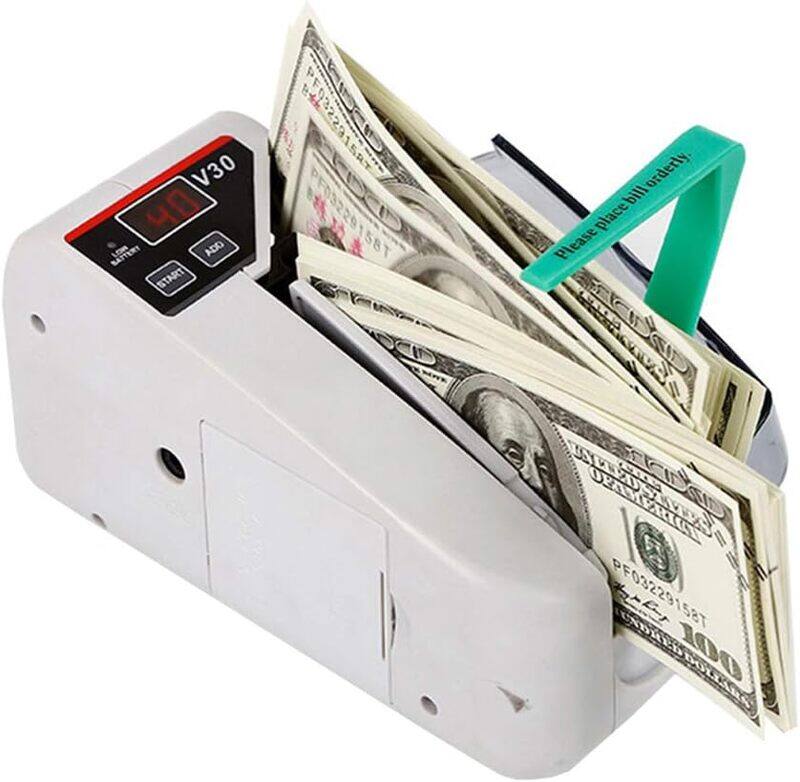 

Crony Mini Handy Bill Cash Banknote Counter Money Currency Counting Machine AC Or Battery Powered