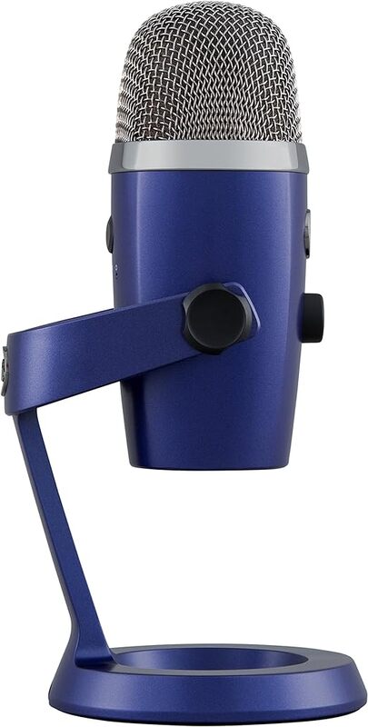 ميكروفون USB Blue Yeti Nano Premium للتسجيل والبث، أزرق زاهي