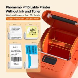 Phomemo M110 Portable Thermal Bluetooth Label Makers Orange