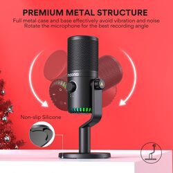 MAONO Gaming Microphone for PC USB Programmable Condenser Mic for Streaming PodcastTwitch YouTubeDiscordComputer Mac DM30