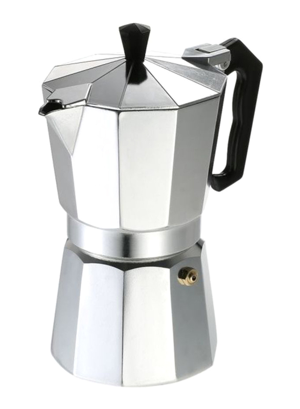 Espresso Percolator Coffee Maker, Silver/Black