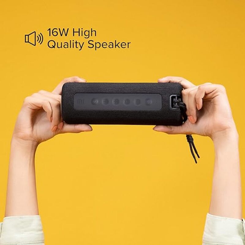 Xiaomi Mi Portable Bluetooth Speaker 16W With Builtin Microphone True Wireless Stereo Dual Sound Mode Deep Bass Wireless Speaker IPX7 Waterproof Bluetooth 50  BLACK