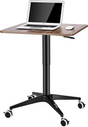 UPERGO UP 10SL Height Adjustable Square Movable Desk Computer Floor Stand