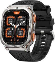 AMAV KOSPET Tank M3 Ultra GPS Digital fitness smartwatch with Bluetooth for men 1 96inch AMOLED screen 480 mAh 170 sports modes GPS silver