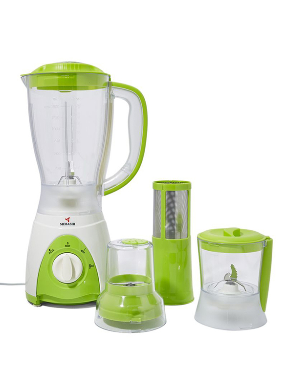 

Mebashi 1.5L 4-in-1 Blender, 350W, ME-BL1003G, Green/White