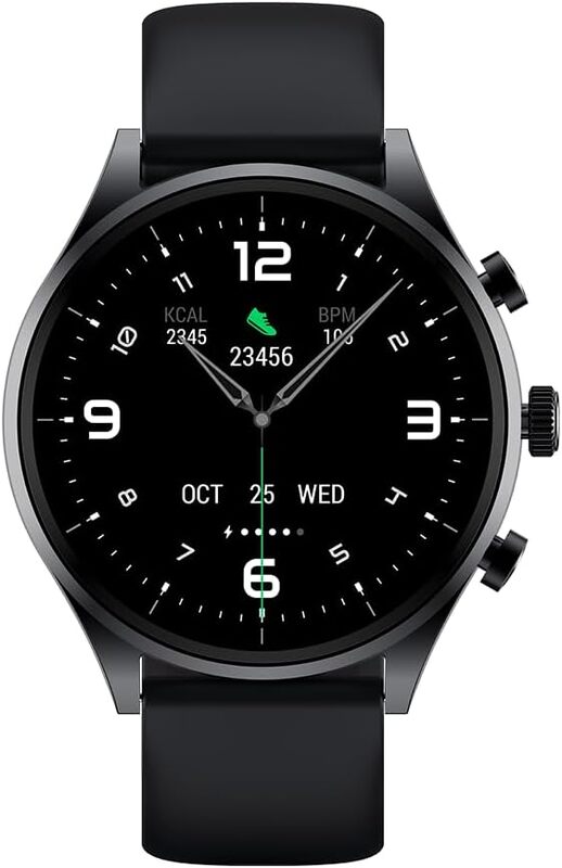 Black Shark S1 Classic Smartwatch With 1.43 Clear Display,12 Days Battery Life, Gaming Health Monitoring Mode, 100 Multiple Sports & Fitness Modes, Water Resistant and Customizable Watch Faces - Black