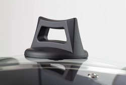 Black + Decker 24cm Non-Stick Casserole, Stockpot & Stewpot with Glass Lid and 5 Layer PTFE Spray Coating, 36.9 x 26 x 11cm, Black