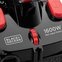Black+Decker 1600W Bagless Canister Vacuum Cleaner, 2.5L VM1680-B5, Red