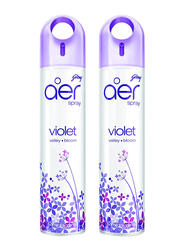 Godrej Aer Violet Valley Bloom Air Freshener Spray, 2 x 300ml