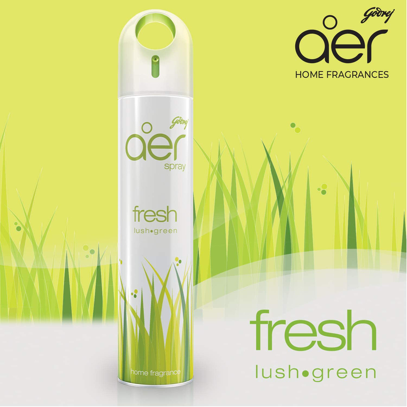 Godrej Aer Fresh Lush Green Air Freshener Spray, 300ml