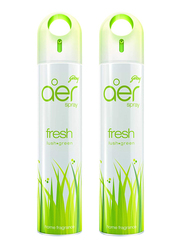 Godrej Aer Fresh Lush Green Air Freshener Spray, 2 x 300ml