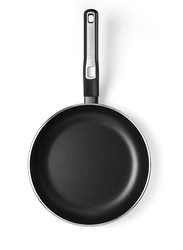 Black + Decker 24cm Non-Stick Fry Pan & Frying Pan with 5 Layer PTFE Spray Coating, 40.7 x 25.4 x 9cm, Black