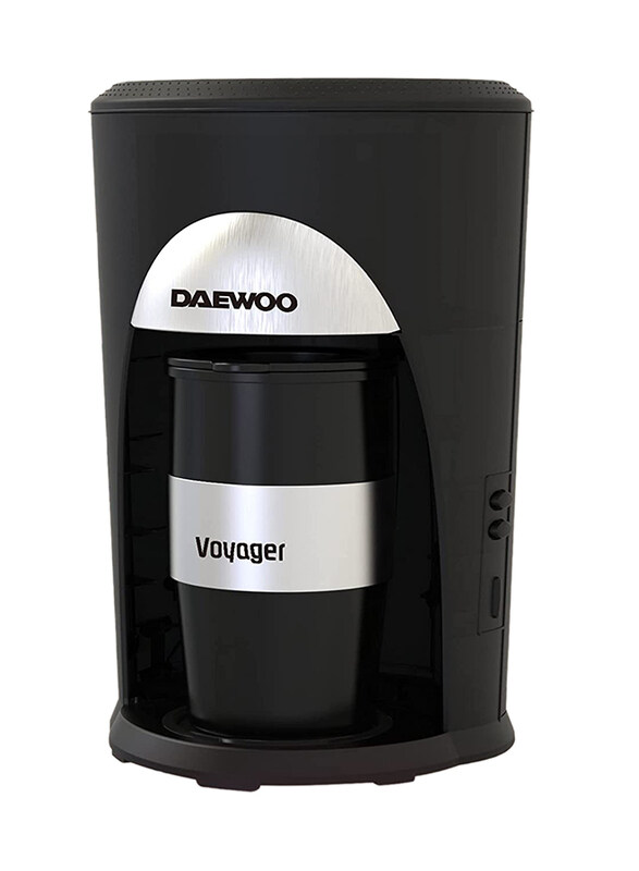 Daewoo 0.3L Portable Coffee Machine, 500W, DCM9010, Black/Silver