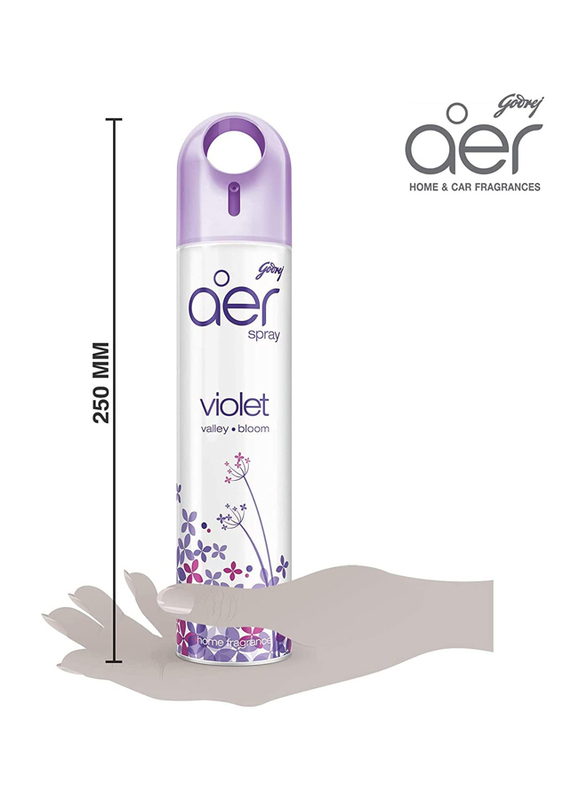 Godrej Aer Violet Valley Bloom Air Freshener Spray, 2 x 300ml