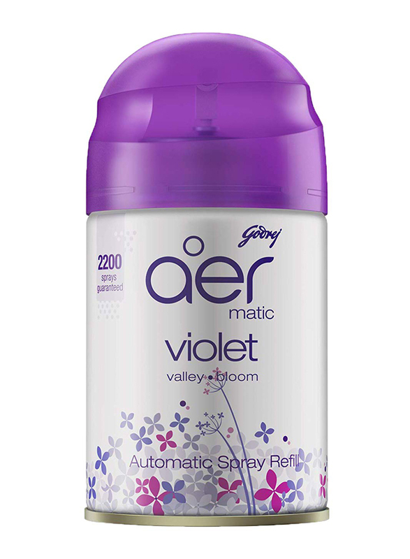 Godrej Aer Matic Violet Valley Bloom Automatic Air Freshener, 225ml