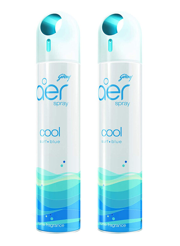 

Godrej Aer Cool Surf Blue Air Freshener Spray, 2 x 300ml