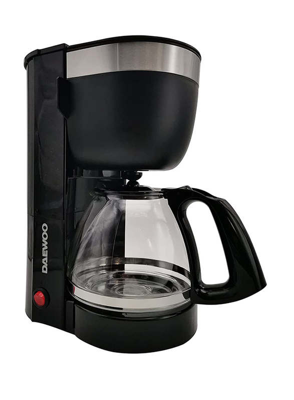 Daewoo 1.25L Coffee Machine, 800W, DCM1302B, Black/Silver