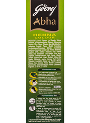 Godrej Abha Henna Hair Color, 10g x 6 Pieces, 100% Grey Coverage Natural Black