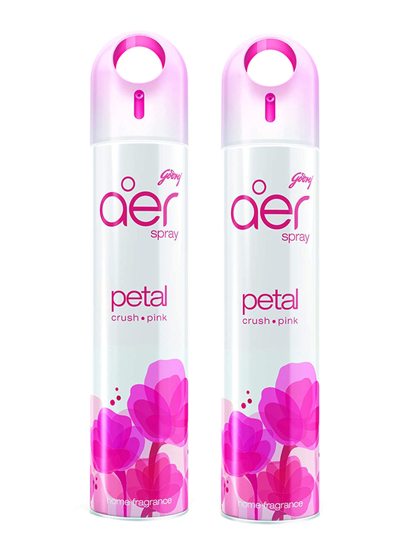 Godrej Aer Petal Crush Pink Air Freshener Spray, 2 x 300ml