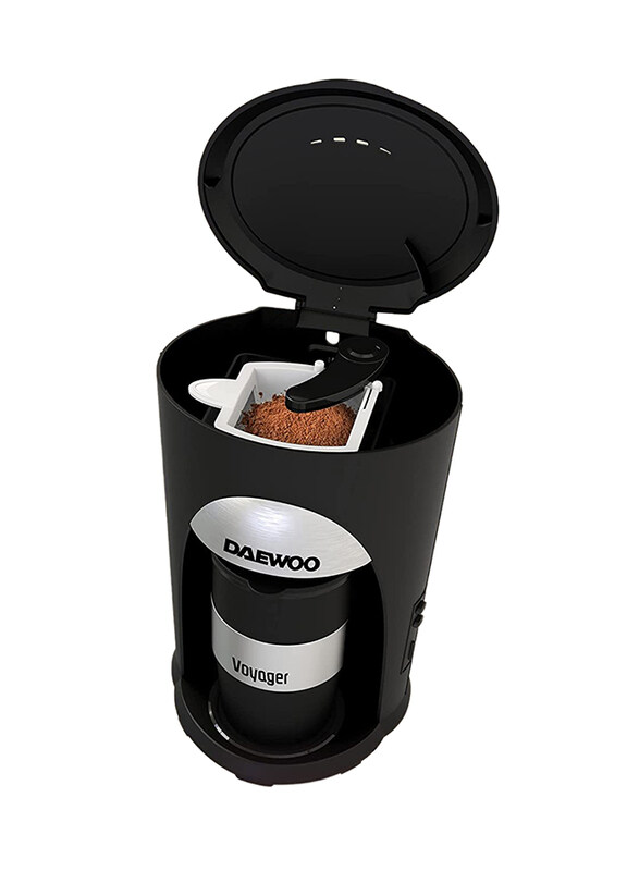 Daewoo 0.3L Portable Coffee Machine, 500W, DCM9010, Black/Silver