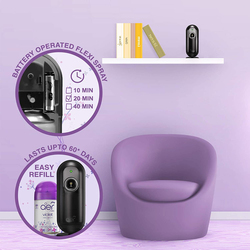 Godrej Aer Matic Violet Valley Bloom Automatic Air Freshener Kit with Flexi Control, 225ml