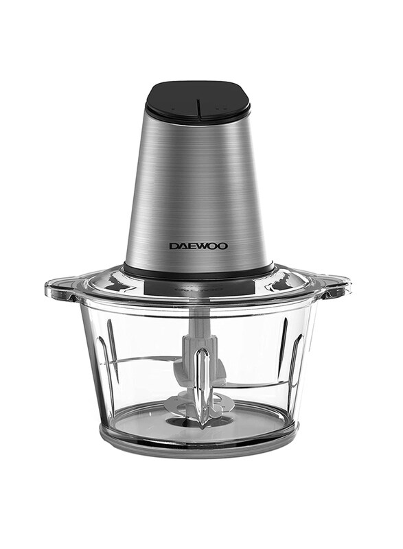 

Daewoo 1.8L Stainless Steel Food Chopper with Glass Bowl, 500W, DFC2053, Silver