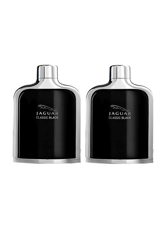 Jaguar 2-Piece Classic Black Perfume Set for Men, 2 x 200ml EDT