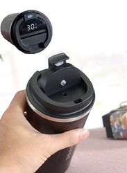 510ml Stainless Steel Vacuum Insulated Coffee Cup with Smart LED Temperature Display, Black