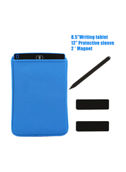 8.5-inch Portable LCD Writing Tablet with Stand and Replaceable Battery, Blue