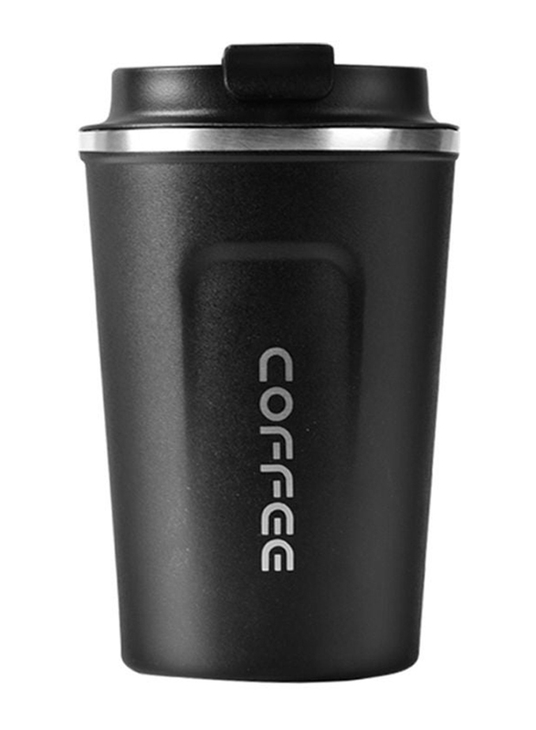 380ml Stainless Steel Insulated Thermal Coffee Cup, Black