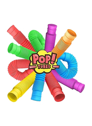 6-Piece Zaxideel Fidget Pop Tube Toy Set, Multicolour