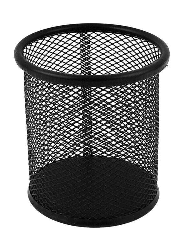 

Generic Metal Net Design Pen Holder, Black